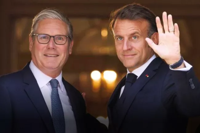 Macron appelle à une reconnaissance conjointe de l’État palestinien avec le Royaume-Uni